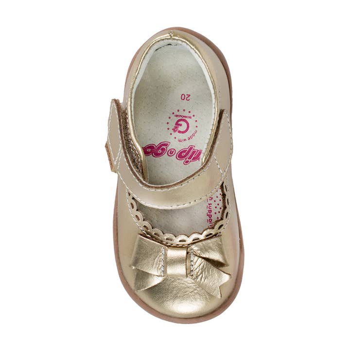 pediped footwear - Wholesale Dress Shoes - Kids - Betty - Grip ‘n’ Go™ | Champagne2