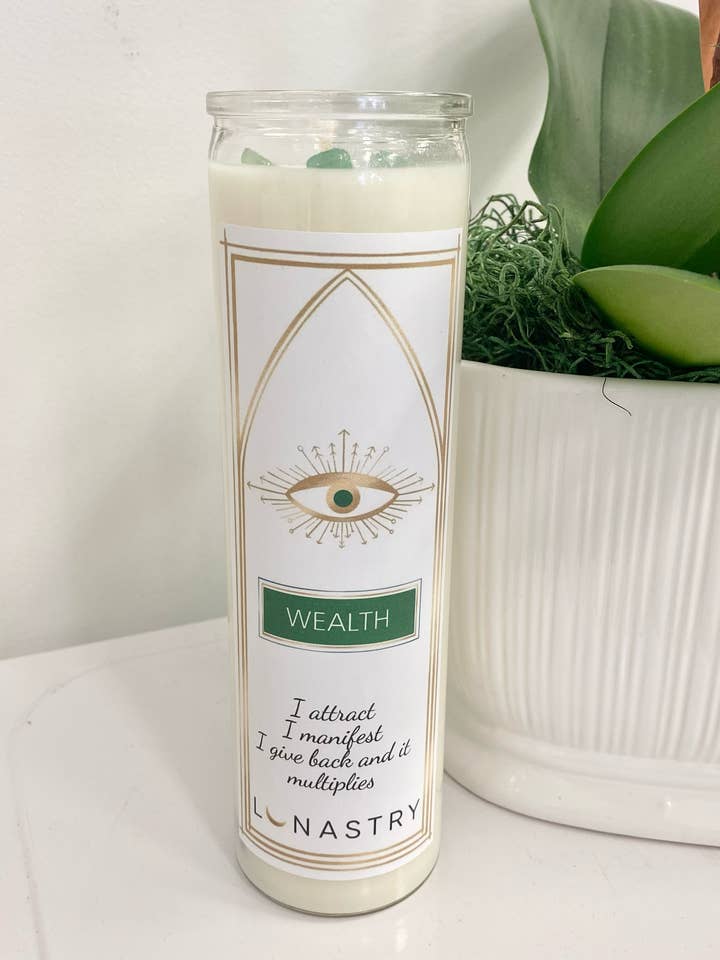 Wealth Gebedskaars voor wholesale door Lunastry