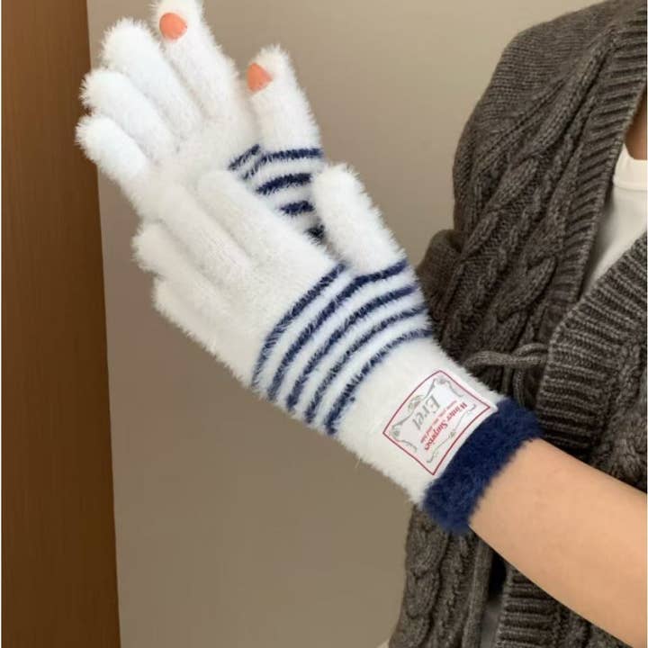 Funkyrel® Atzbranding Limited - Wholesale Gloves - Women's - Gloving - Women’s Touchscreen Stripe Gloves6