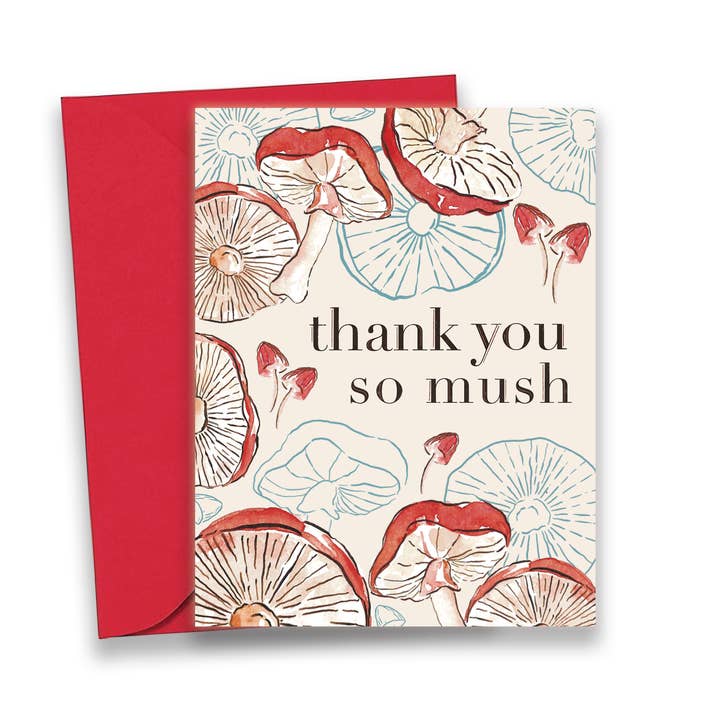 Thank You So Mush Card | Single Thank You Card or Set of 8
for wholesale by papierwinkel