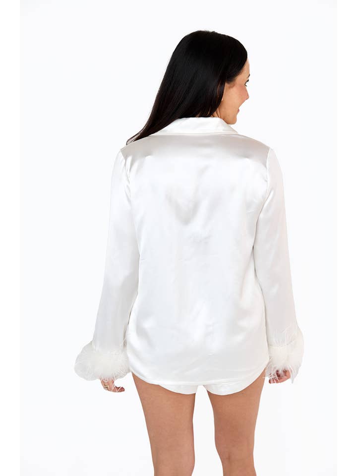 BuddyLove - Wholesale Sleepwear Set - Women's - Prescott White Pajama Set