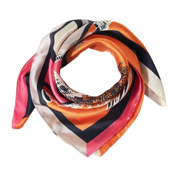ALBERTO CABALE - Wholesale Scarf - Women's - Triumph Cléo Small Silk Square2