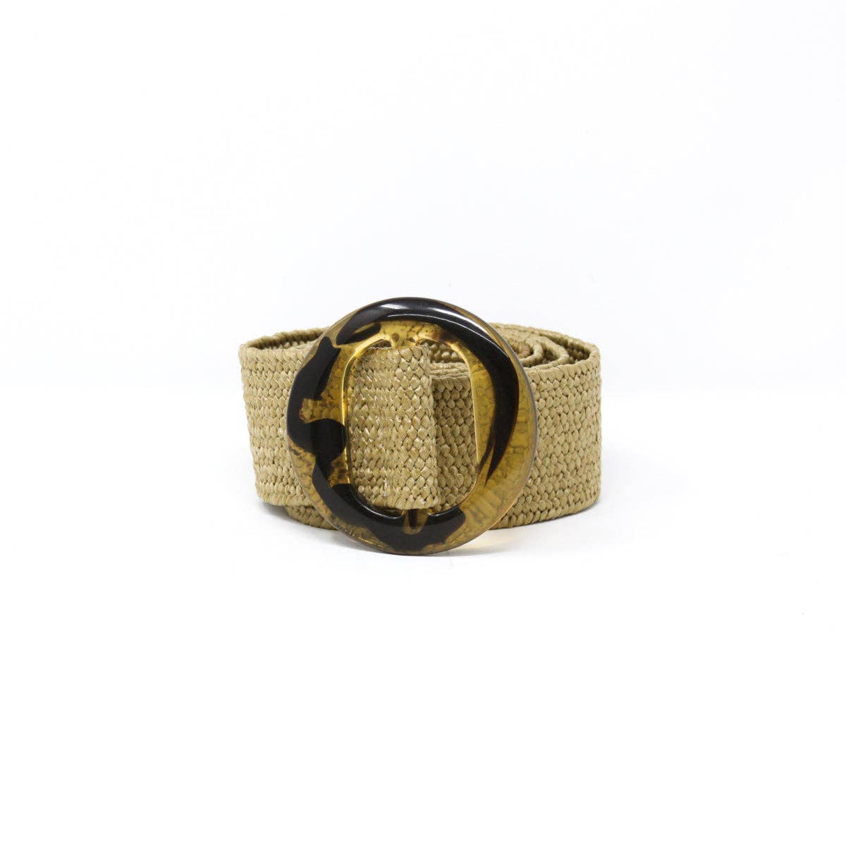 German Fuentes Handbags - Vente Ceinture – femme - CEINTURE ÉLASTIQUE EN RAFFIA AVEC BOUCLE EN RÉSINE6