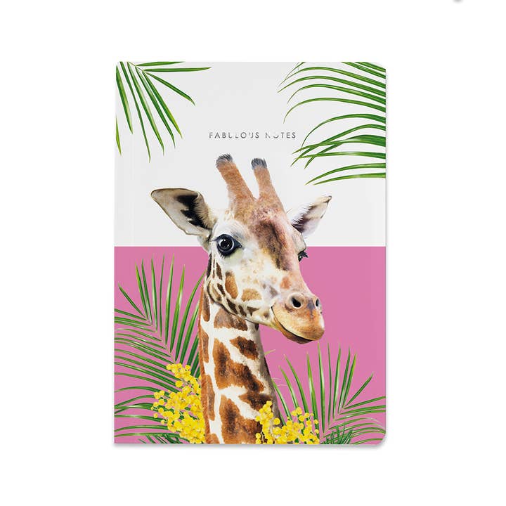 Giraffe Luxury Notebook - Lola Design x ZSL for wholesale by Lola Design Ltd