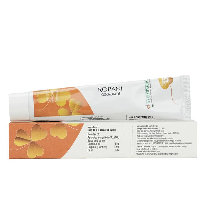 Ropani - Helbredende Salve (Vaidyaratnam) 20 gr for engroshandel hos Ayurveda Specialist B.V.