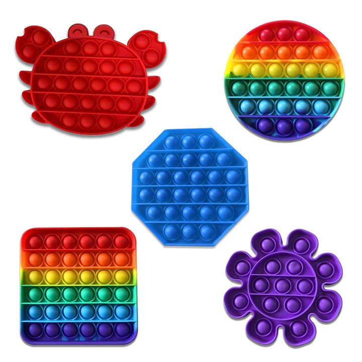 Novelty Closeout - Wholesale Fidget Toy - Kids - So Much Fun! Fidget Fun Pop Game Assortment- 12/Pack