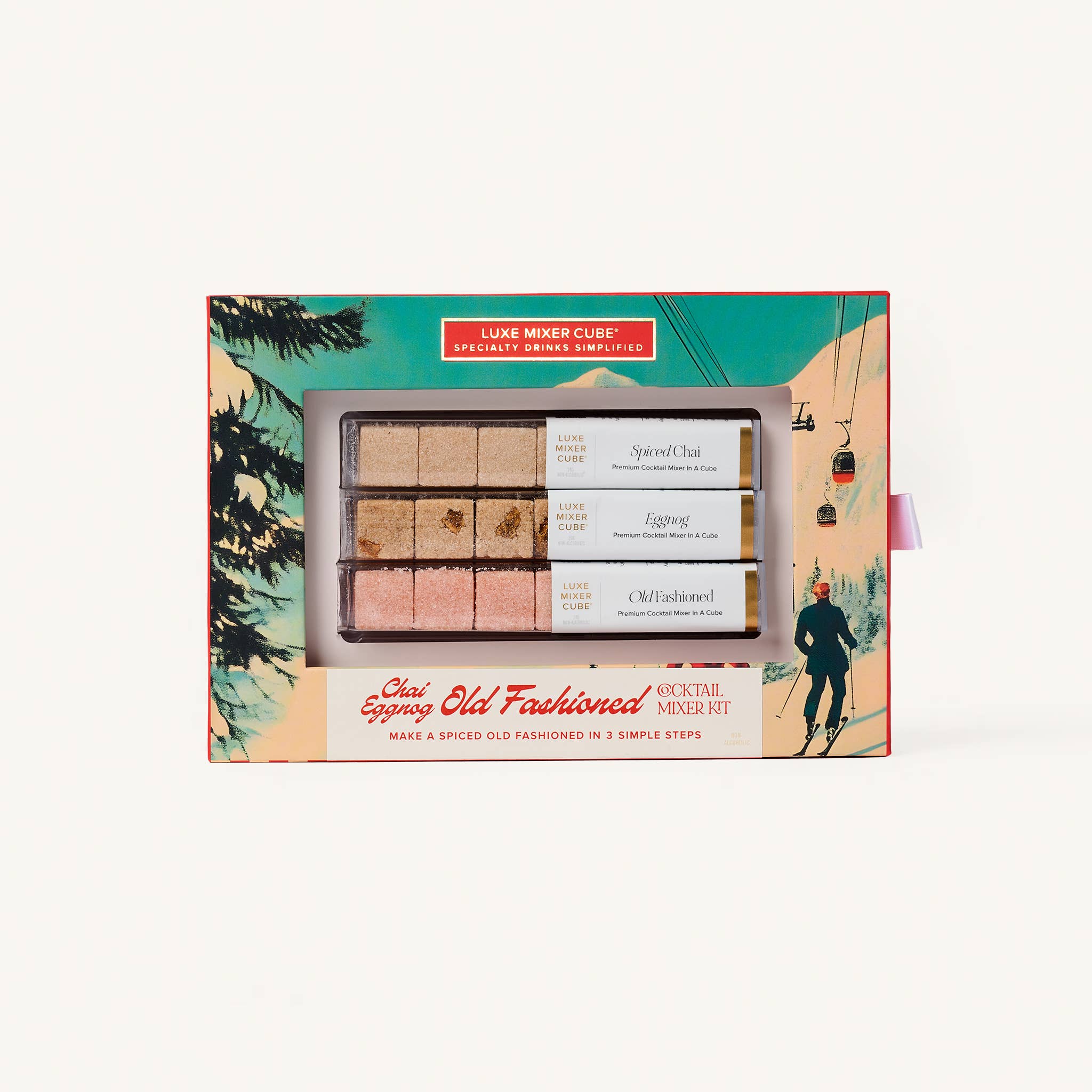 TEASPRESSA | LUXE Mixer Cube – wholesale Cocktailmix/-sockerlag – Säsongsbetonad Old Fashioned Mixer Kit, Chai & Äggtoddy