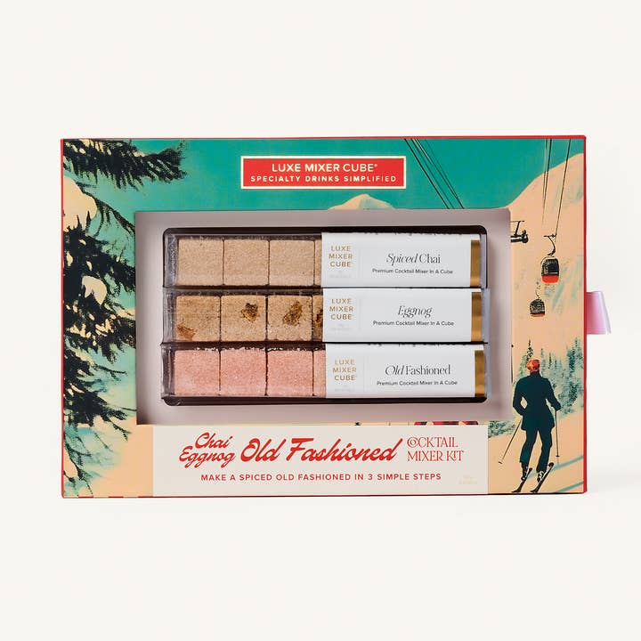 TEASPRESSA | LUXE Mixer Cube – wholesale Cocktailmix/-sockerlag – Säsongsbetonad Old Fashioned Mixer Kit, Chai & Äggtoddy0