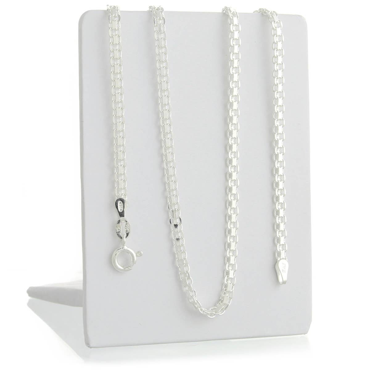 UniArt - Vendita all'ingrosso Collane a catena e maglie - Catena Bismark in Argento Sterling - 3mm1