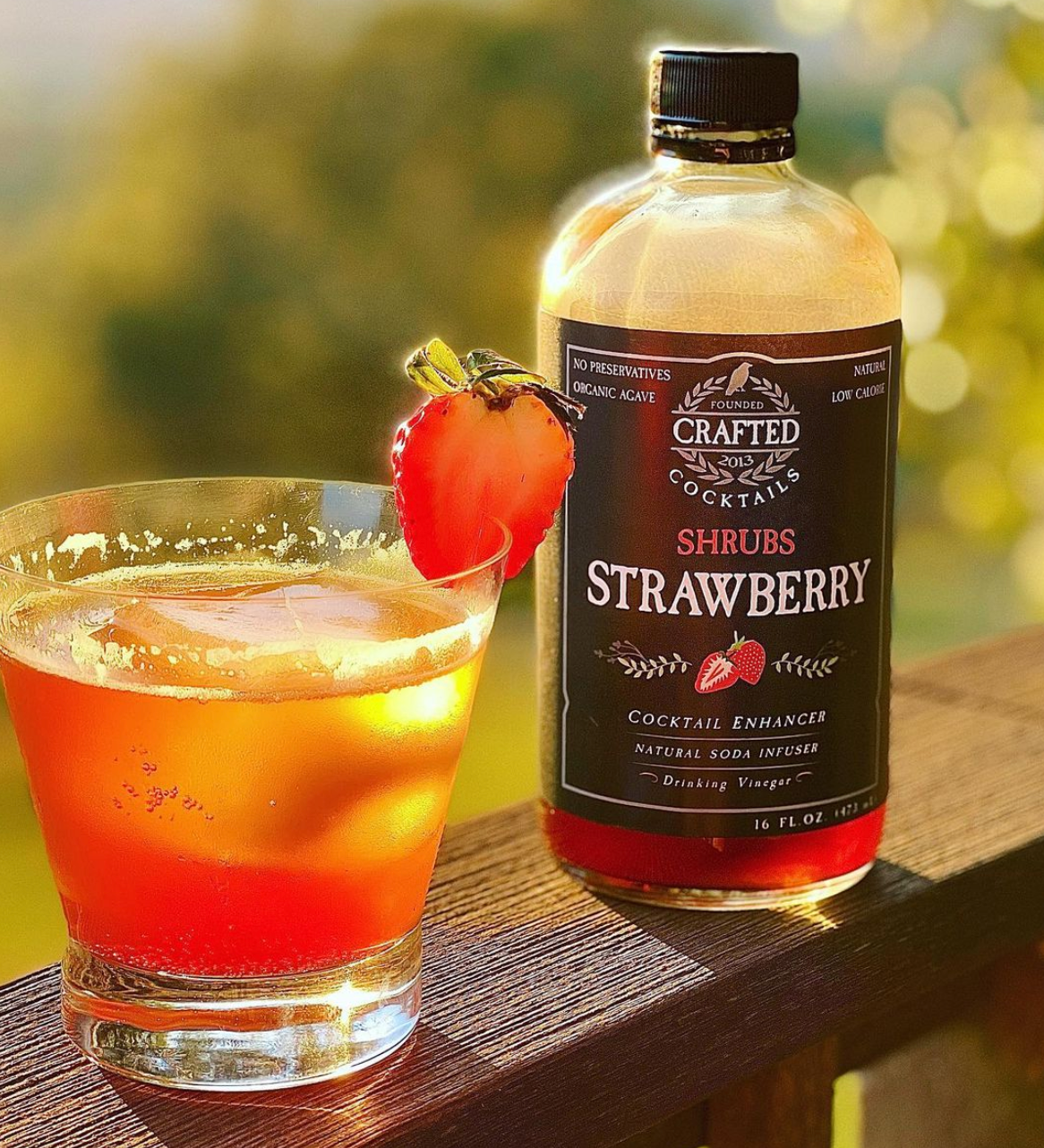Crafted Cocktails - Wholesale Cocktail Mix/Syrup - Strawberry Shrub - Cocktail Enhancer & Soda Flavoring8