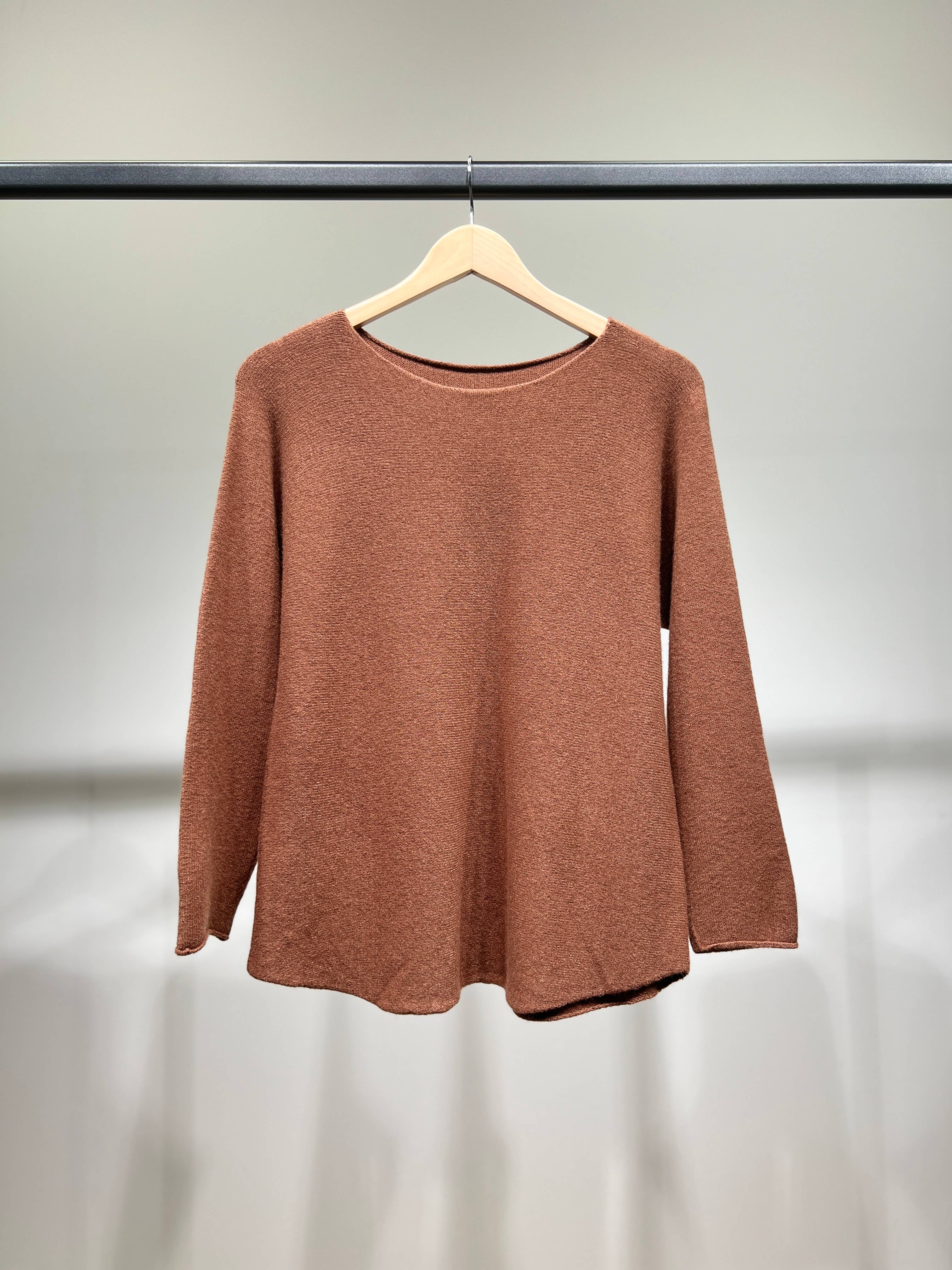 L'Emotion - Vendita all'ingrosso Maglione tricot - Donna - Maglione lavorato a maglia a maniche lunghe con scollo tondo in viscosa     13