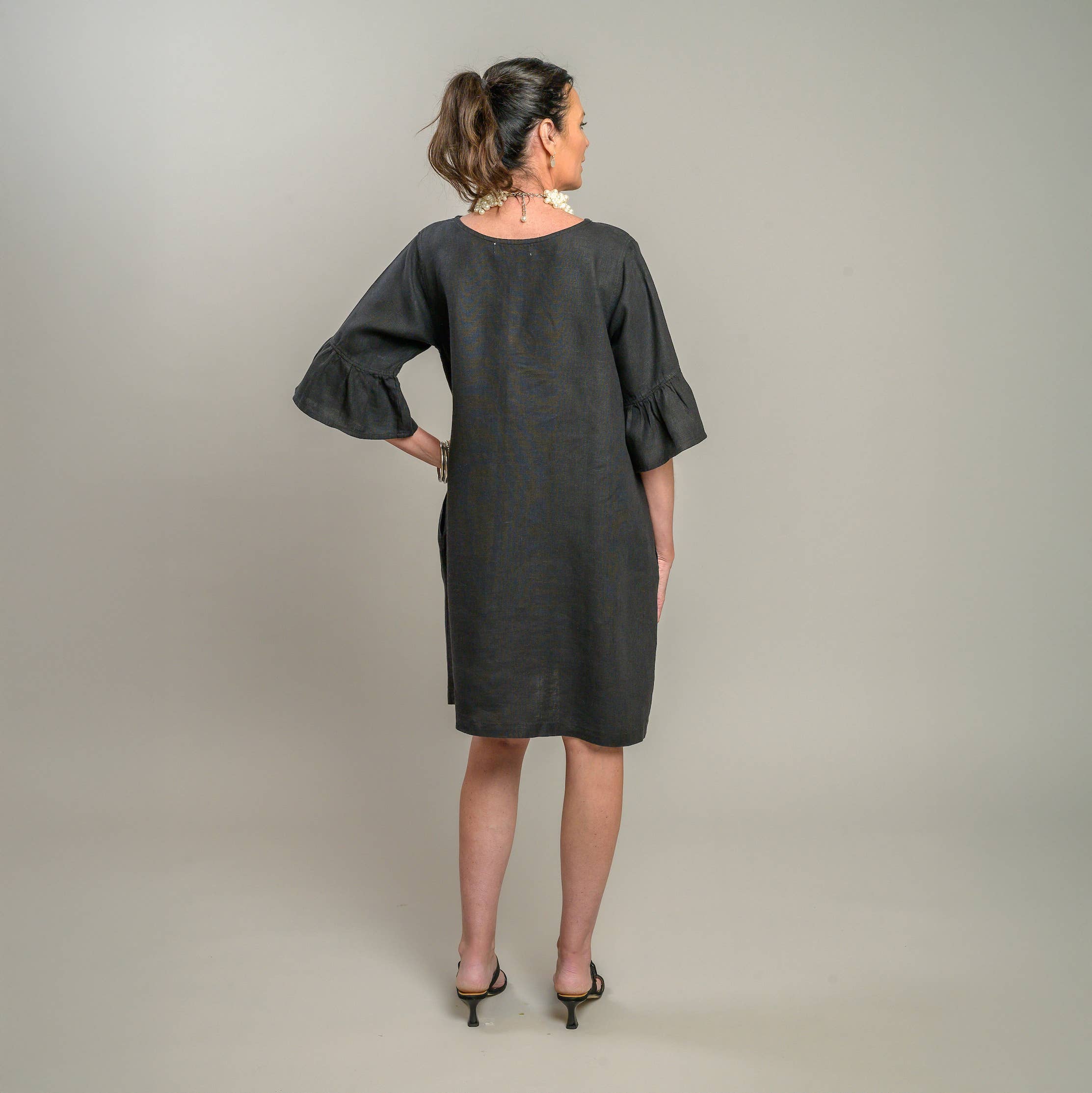 Arte Italica & Crown Linen Designs - Wholesale Dress - Women's - Bethany Linen Dress3
