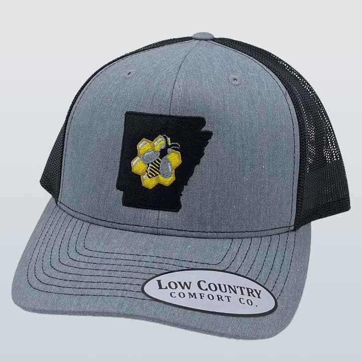 Sombrero de Arkansas Honey Bee Heather/Black para venta al por mayor de Riverbed Threads