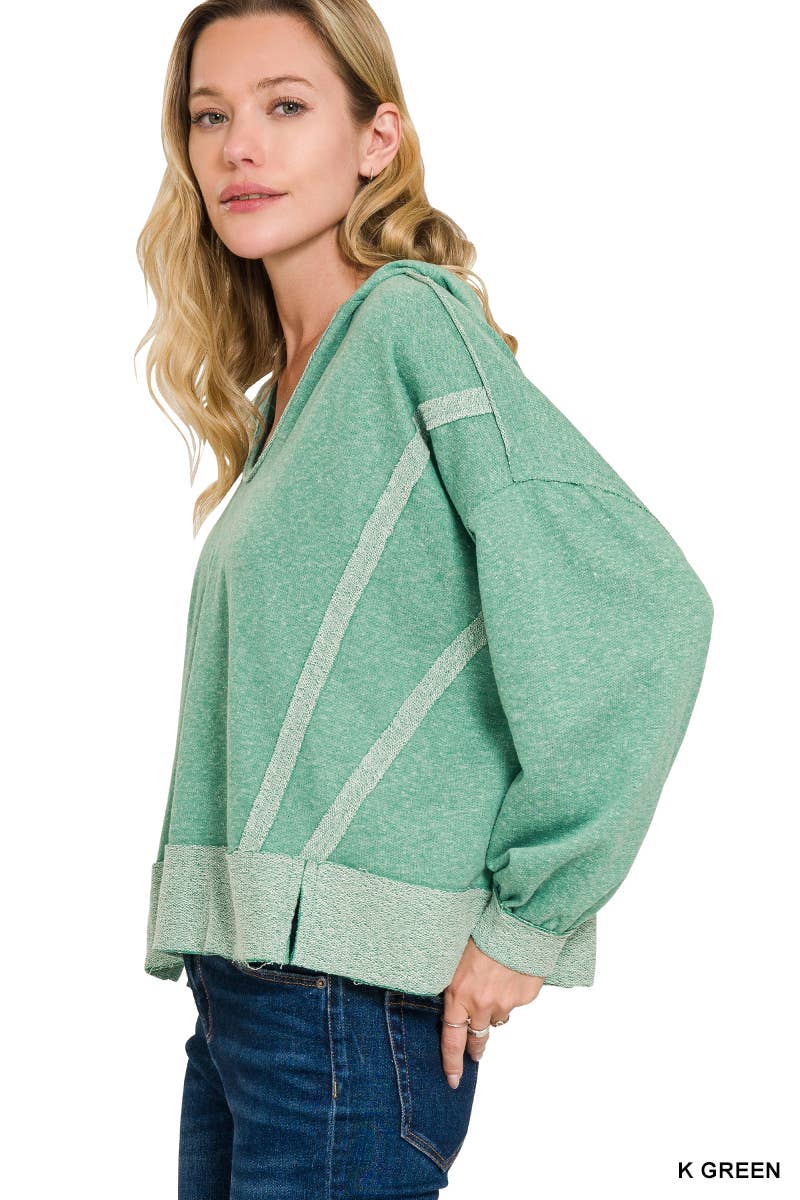 42POPS - Wholesale Sweatshirt - Women's - '...Exposed Seam Sweatshirt hoodie4