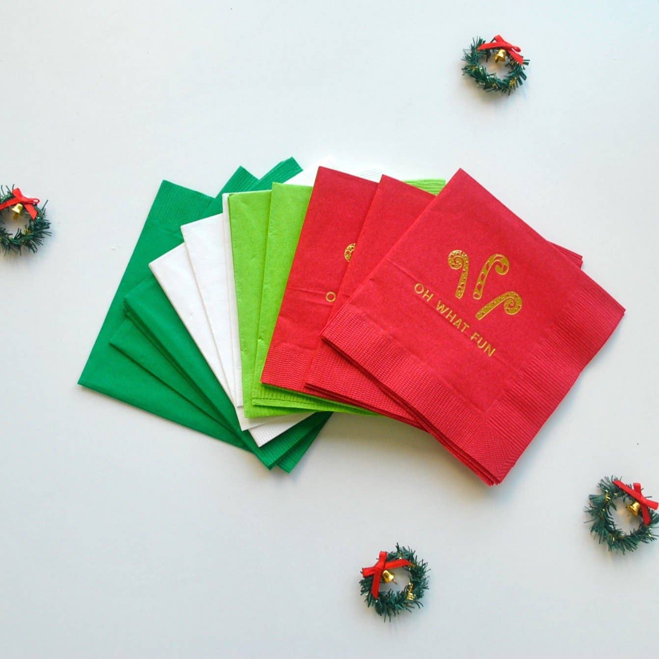 Gatherings by Curated Paperie - Wholesale Disposable Napkin - Modern Christmas Beverage Cocktail Napkins0
