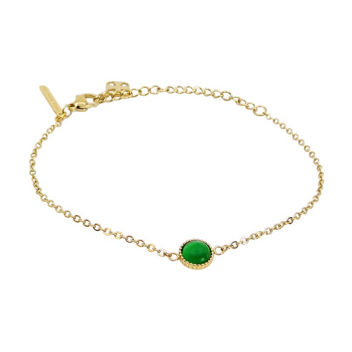 PILA BRACELET GOLDEN GREEN for wholesale by PIPOL