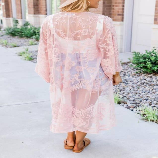 Floral & Lace Kimono  5 Colors – Hipster Row