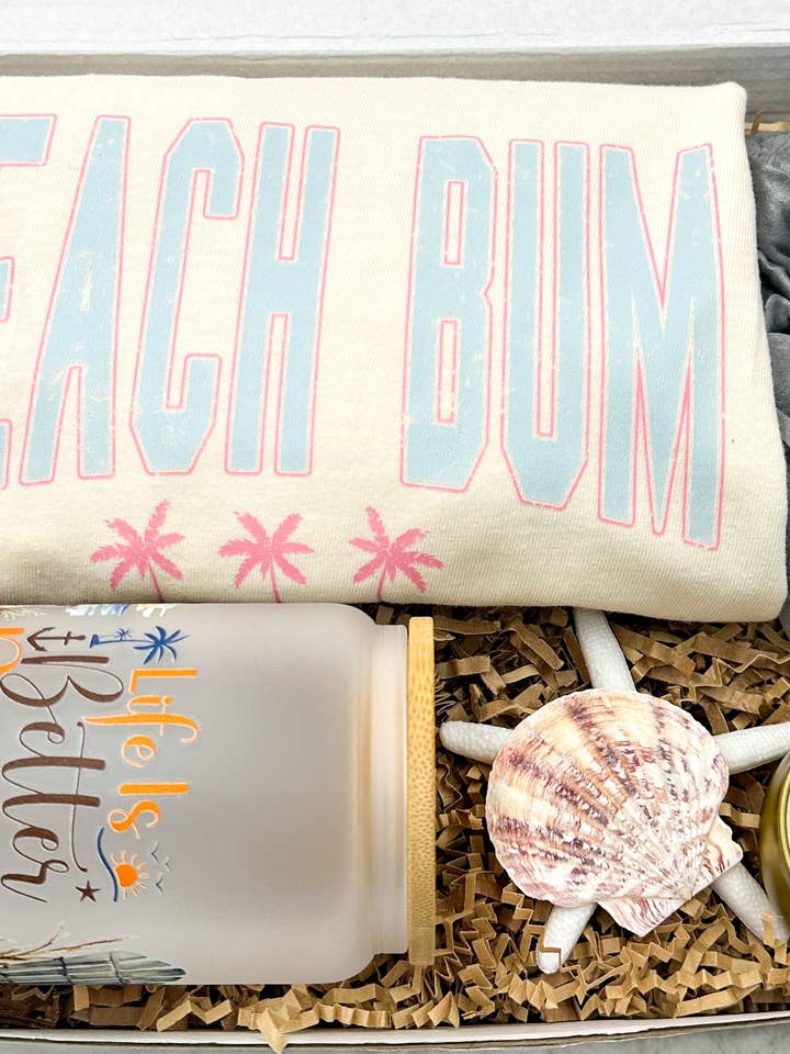 Caixa de Presente Camiseta Praia Mulher por atacado de Gabsdoodlebugdesigns