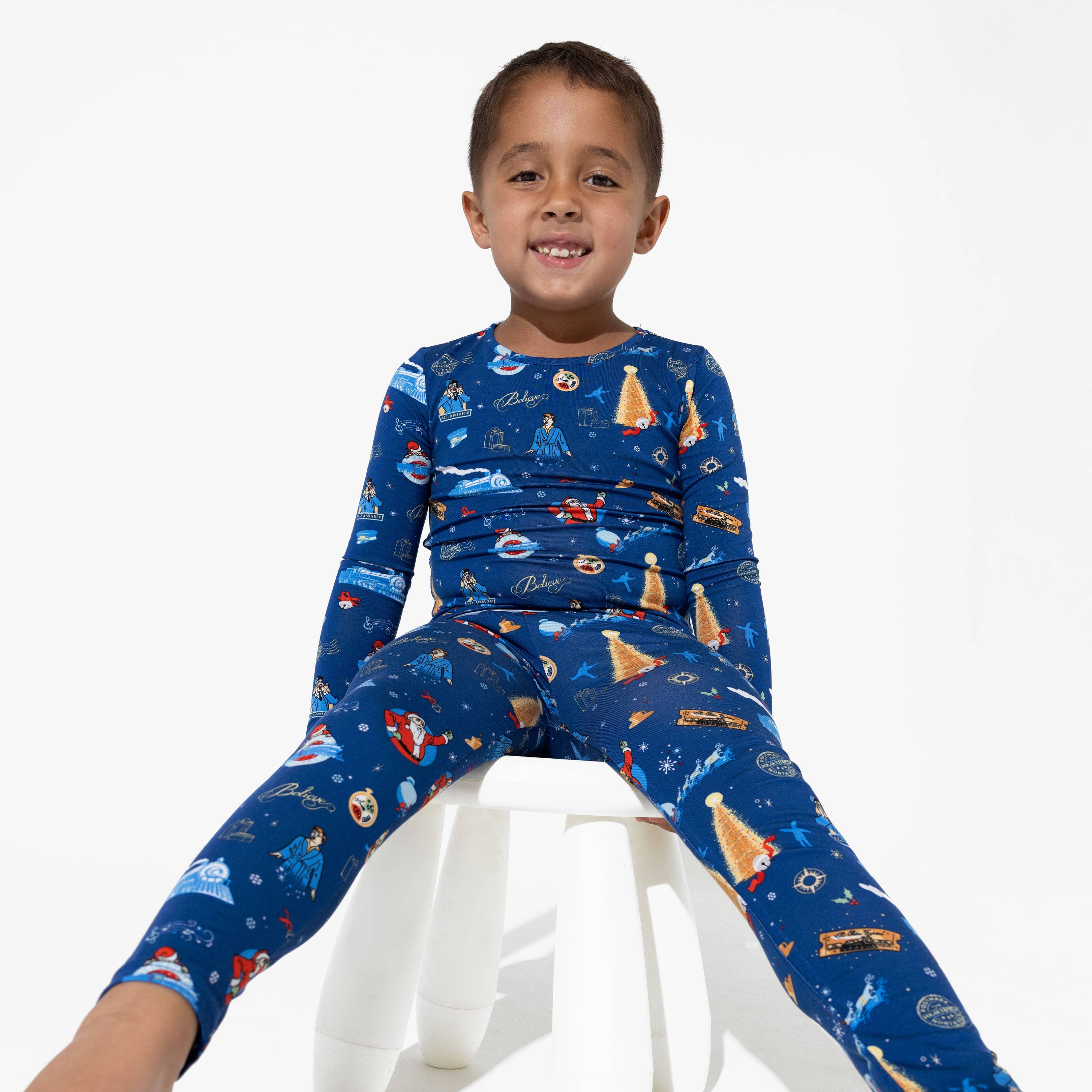 Bellabu Bear - Wholesale Sleepwear Set - Kids - The Polar Express Bamboo Kids Pajamas3
