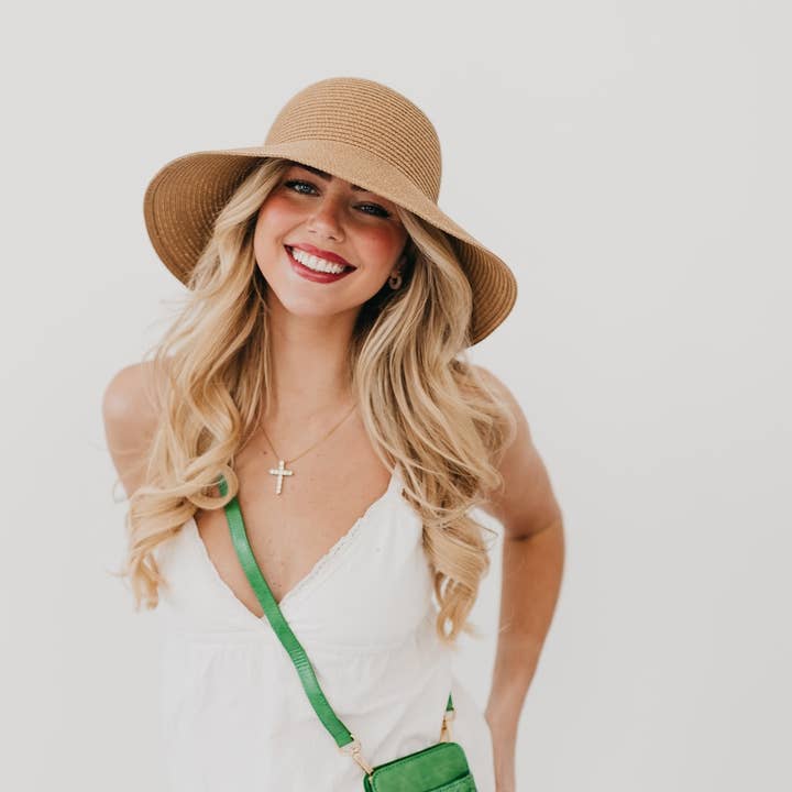 Pretty Simple - Wholesale Straw Hat - Women's - Berlin Bow Straw Sun Hat