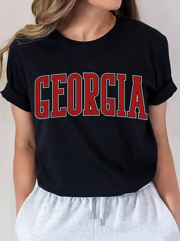 GEORGIA PUFF PRINT GRAPHIC TSHIRTS for wholesale by Rustee Clothing