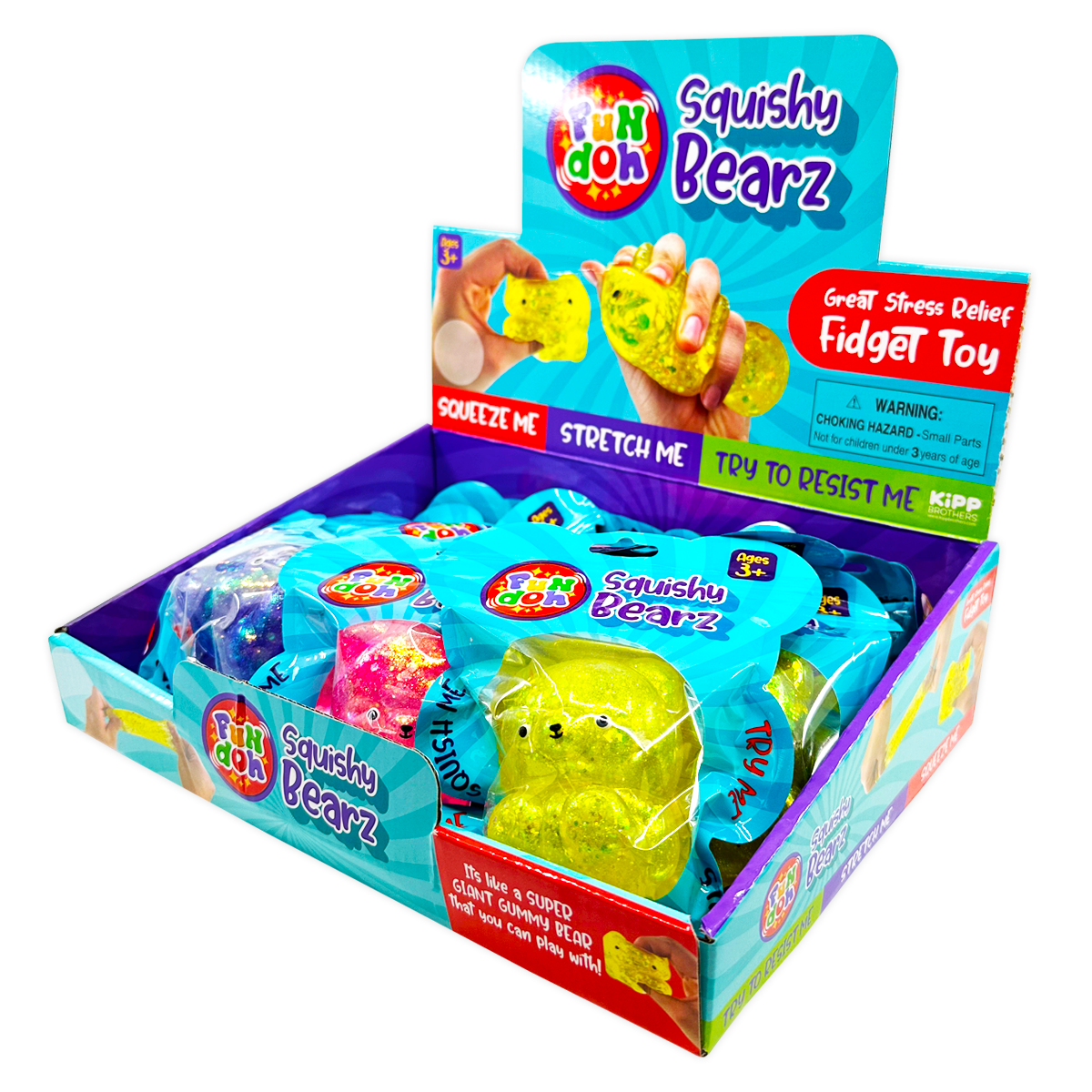 Novelty Brands - Wholesale Squishy Toy - Kids & Baby - So Much Fun! Squish Gummy Bear Assortment - 12/Display1