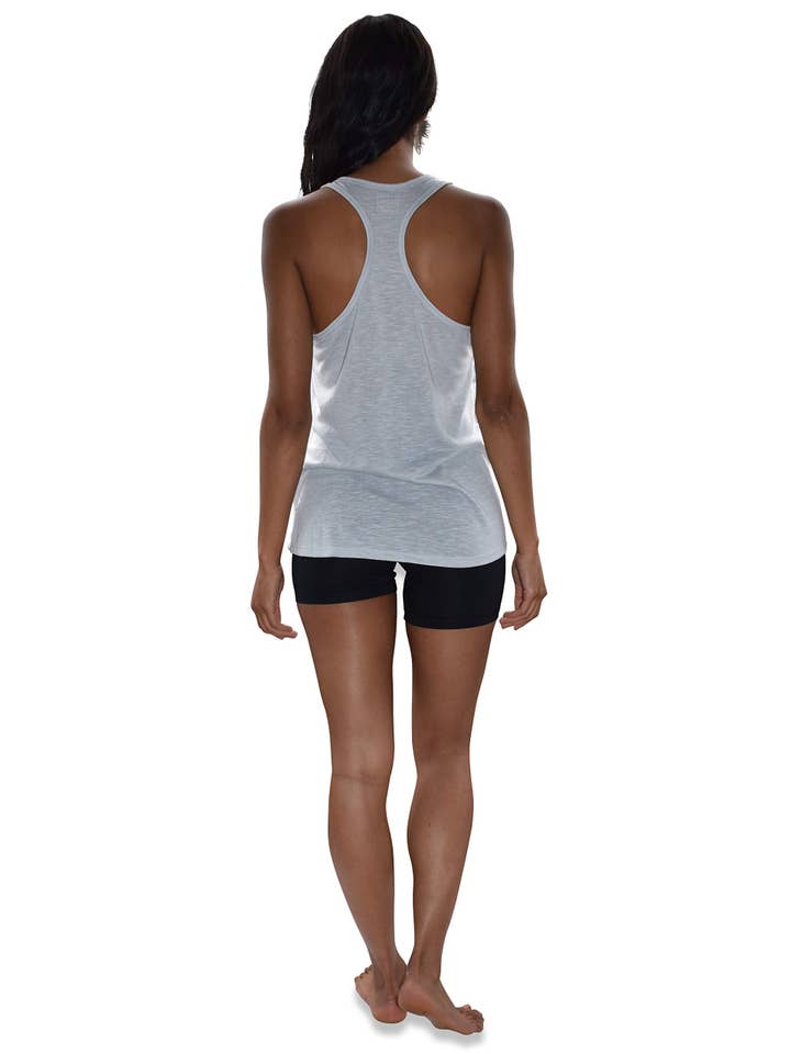 I-Wear Brands - Venta al por mayor Camiseta sin mangas - Mujer - Pack de 5 playeras sin mangas para mujer con espalda cruzada, de Poly-Slub Burnout