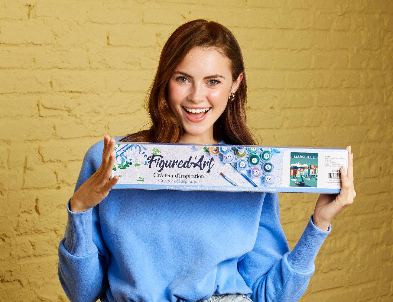 Figured'Art – wholesale DIY craft kit – Paint by numbers Travel Poster Marseille1