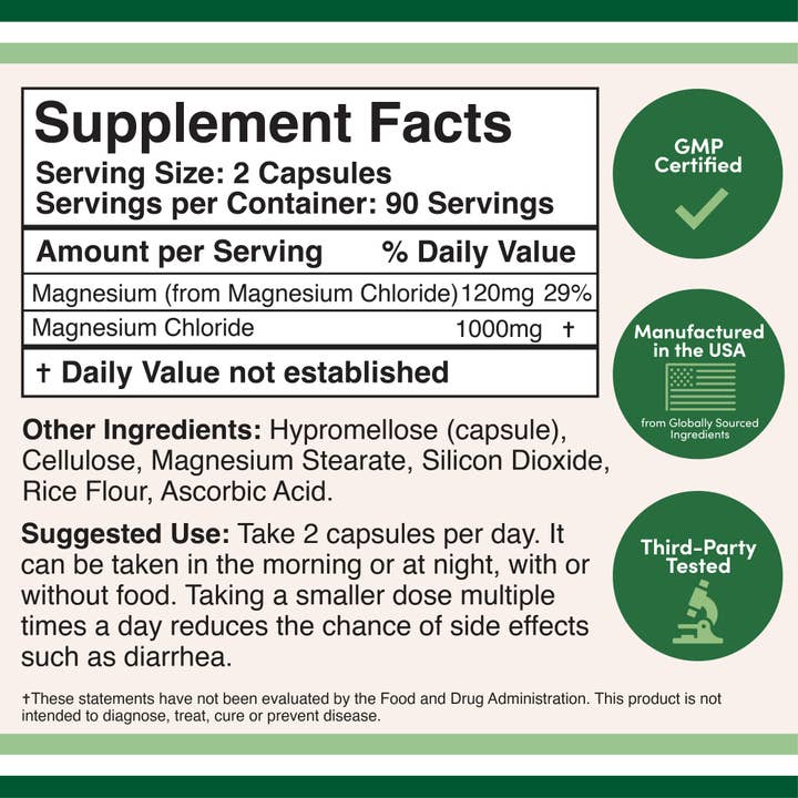Double Wood Supplements - Wholesale Oral Supplement/Vitamin - Magnesium Chloride