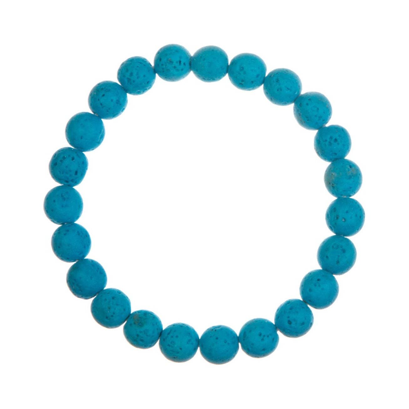 Ole - Wholesale Beaded Bracelet - Lava Stone Bead Bracelet B4044 - 8MM1