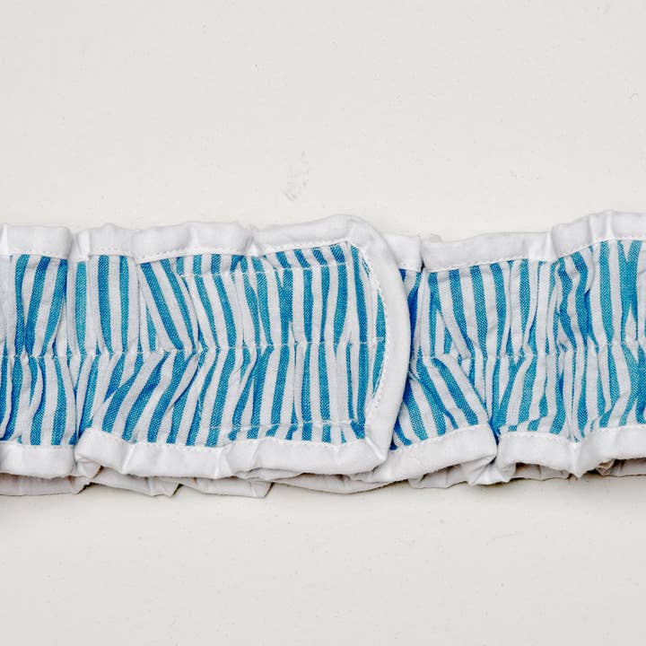 Bella Sleep + Spa - Wholesale Spa Headband - Seersucker Spa Headband - Turquoise1