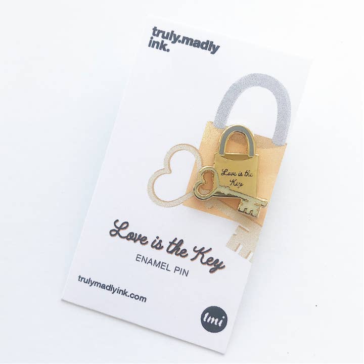 Love is the Key - Enamel Pin for wholesale by truly.madly.ink