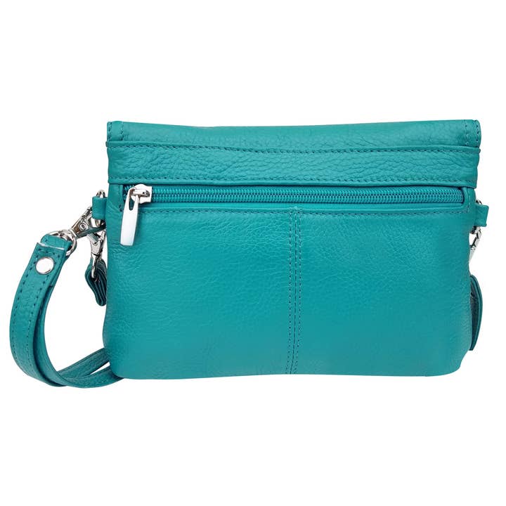 Roma Leathers, Inc. - Wholesale Crossbody Bag - Women's - W005 cowhide leather crossbody clutch bag