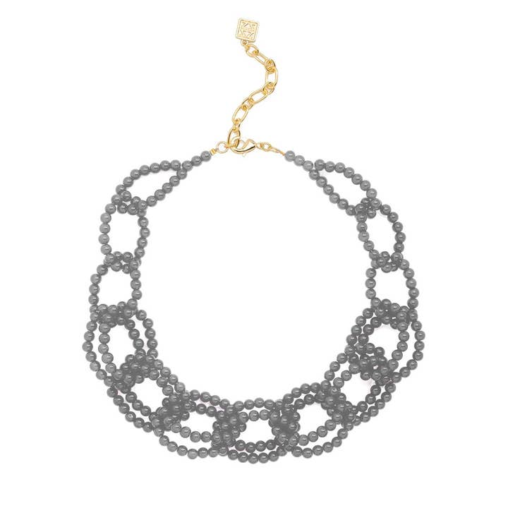 ZENZII Jewelry – Großhandel Perlenkette – Halskette mit Glasperlen und Gliederhalsband6