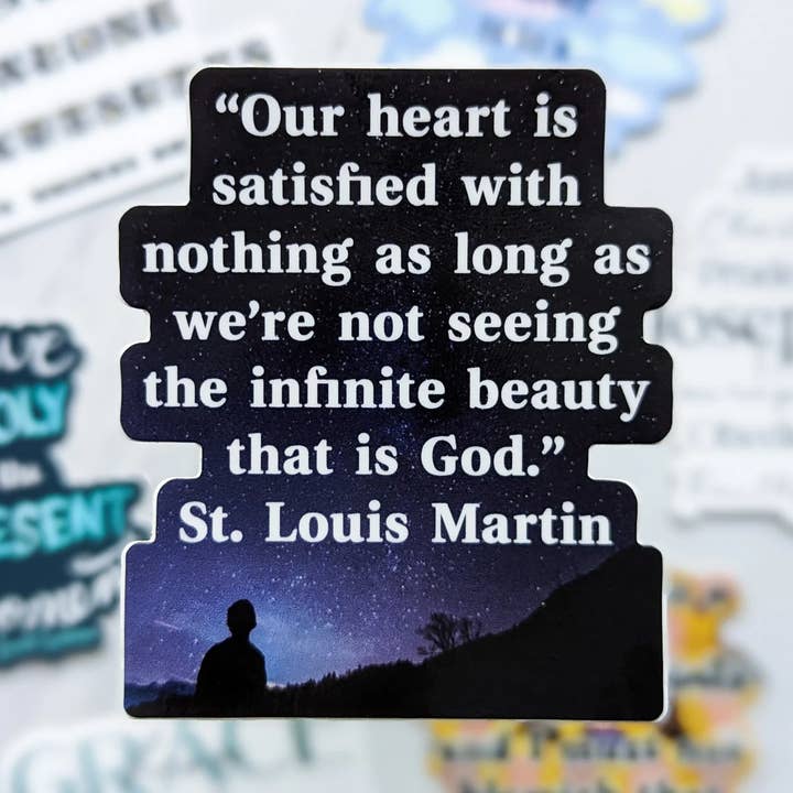 Guds uendelige skønhed (St. Louis Martin) klistermærke for engroshandel hos worthy of Agape