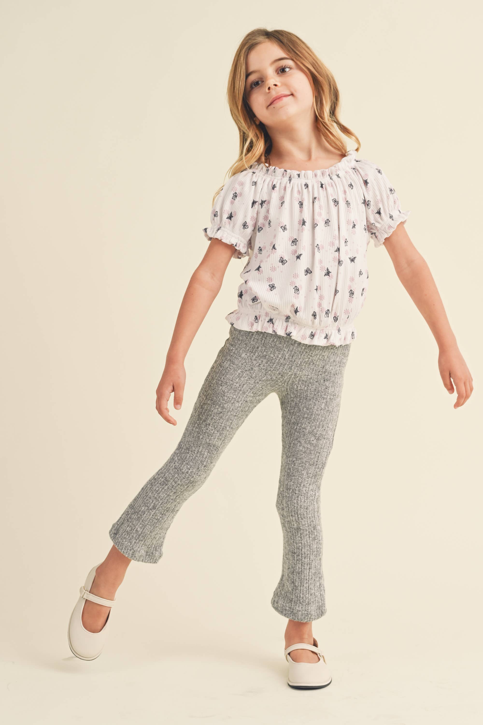 heart and arrow - Vente T-shirt – enfant - TOP PAYSAN SPRING FLORAL LT1210VC (4-6x)1