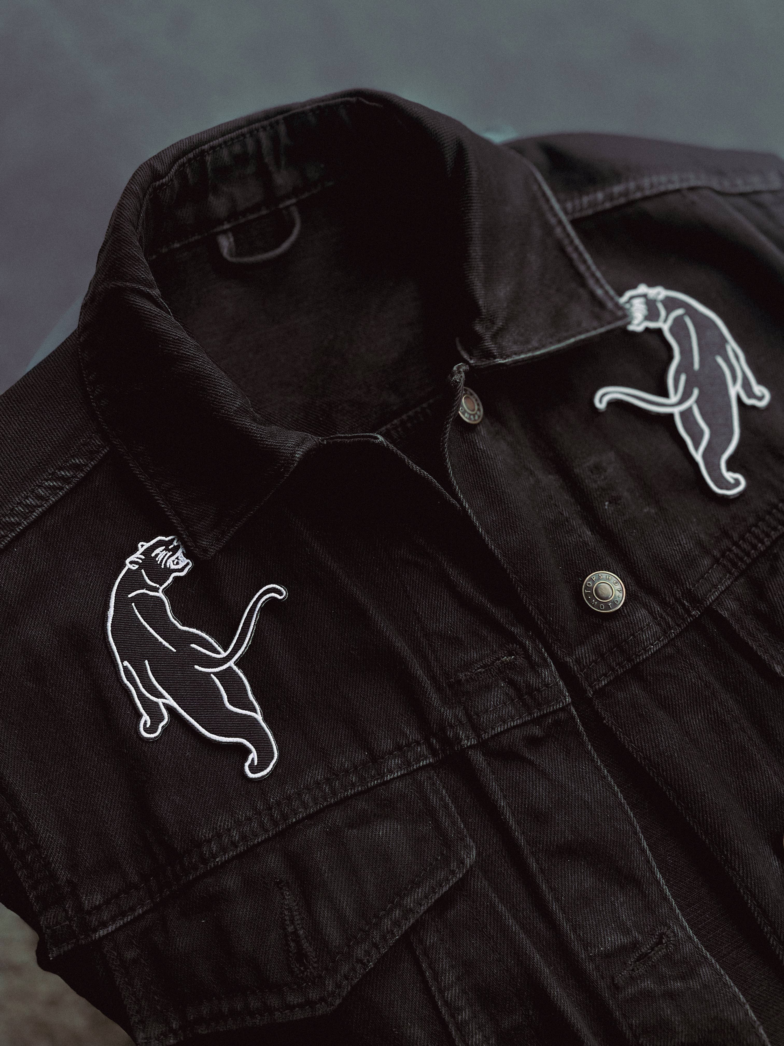 Whats Her Face - Wholesale Patch - Embroidered Iron-On Patch - Panther - Left Side3