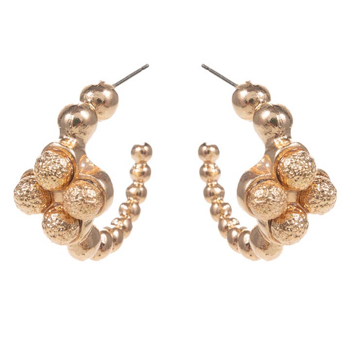 Meghan Browne Style - Wholesale Hoop Earrings - OSTER GOLD0