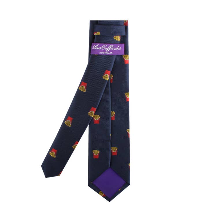 AusCufflinks - Wholesale Necktie – Men’s - Fries Skinny Tie9
