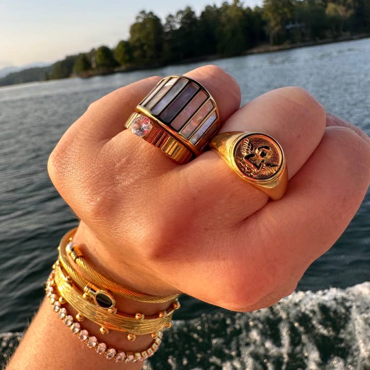 DRIP JEWELRY - Wholesale Cocktail/Statement Ring - Cherub Ring (sizes 7-9)1