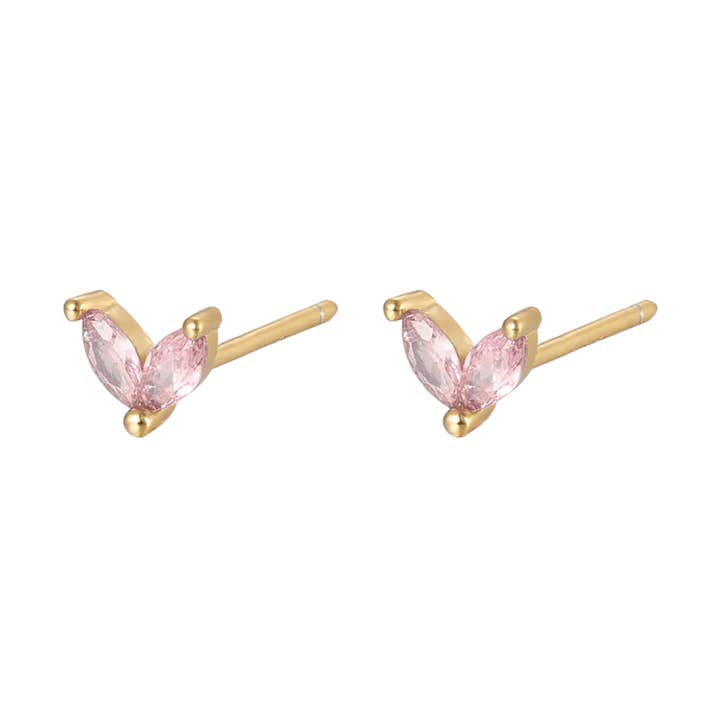 Vera pink studs for wholesale by Rosies