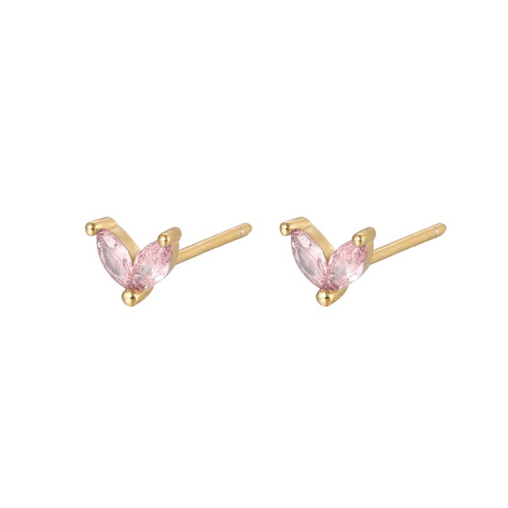 Vera pink studs for wholesale by Rosies