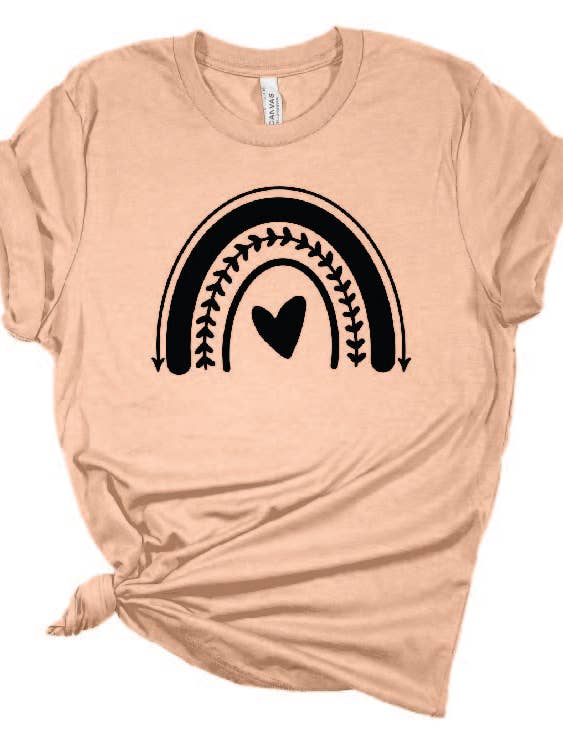 ARC-EN-CIEL CŒUR pour la vente par Bearded Bird Apparel