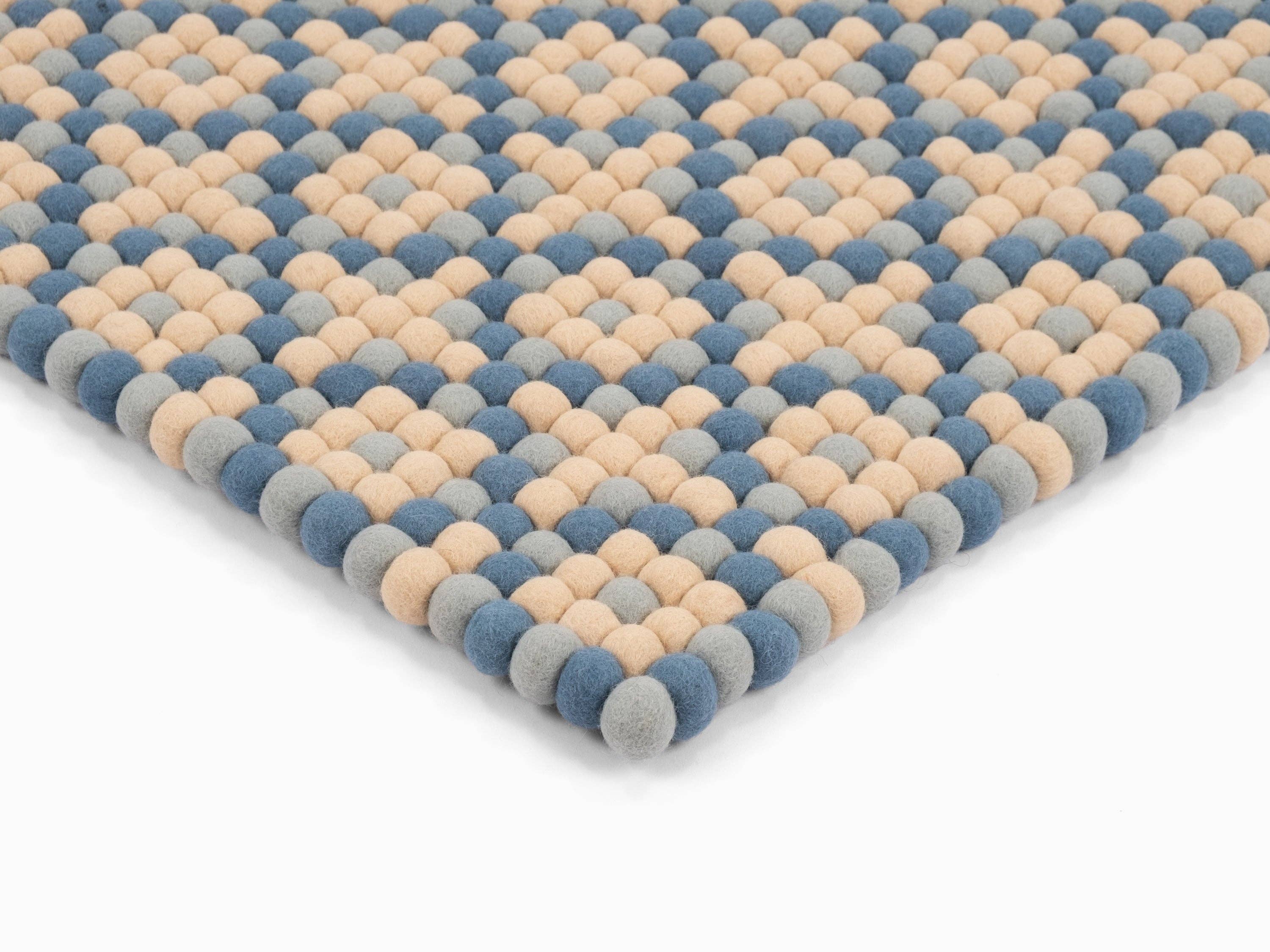 myfelt - Wholesale Area Rug - Inez felt ball rug rectangular 100% wool, handmade6