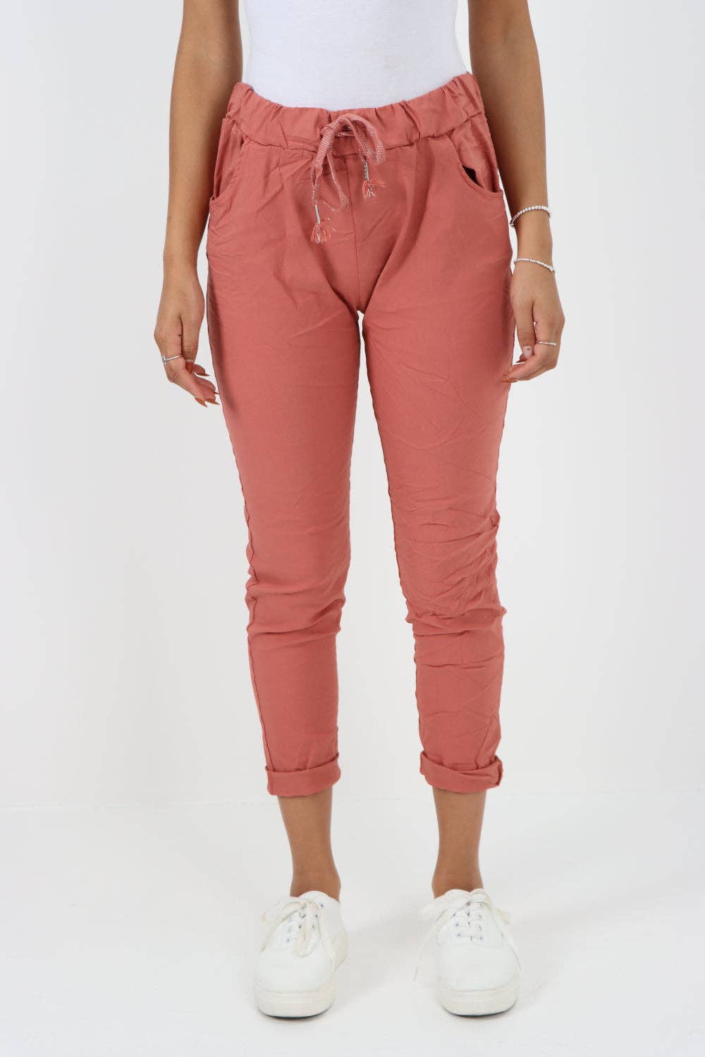 Miss Bold – Großhandel Hose – Damen – Einfarbige Zauberhose für Damen, italienisch, mehrfarbig66