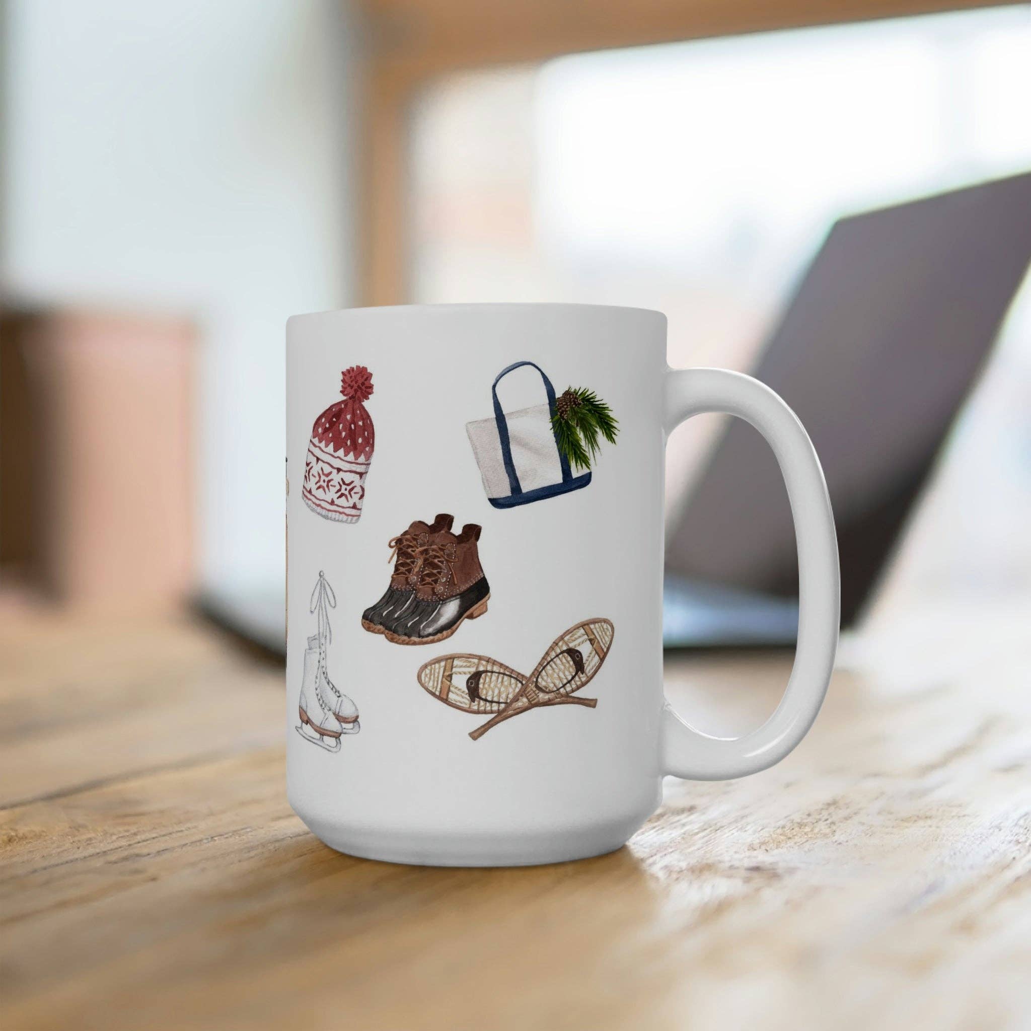 The Muddy Dog - Wholesale Coffee Mug - Winter Fun Ceramic Mug3