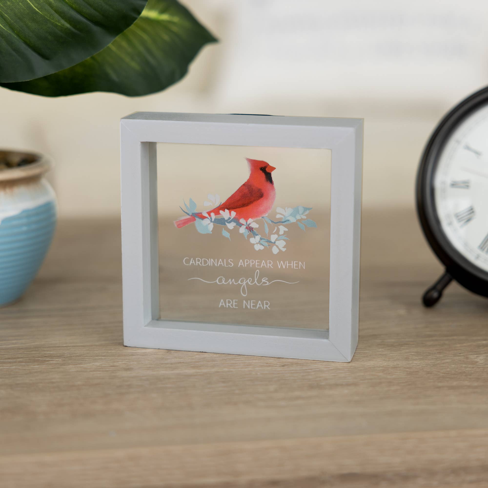 Pavilion - Wholesale Plaque - Cardinals Appear - 5" x 5" Framed Glass Plaque3