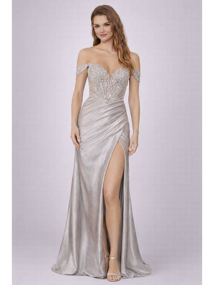 PROM-PLUNGING V NECKLINE for wholesale by FashionShowcase