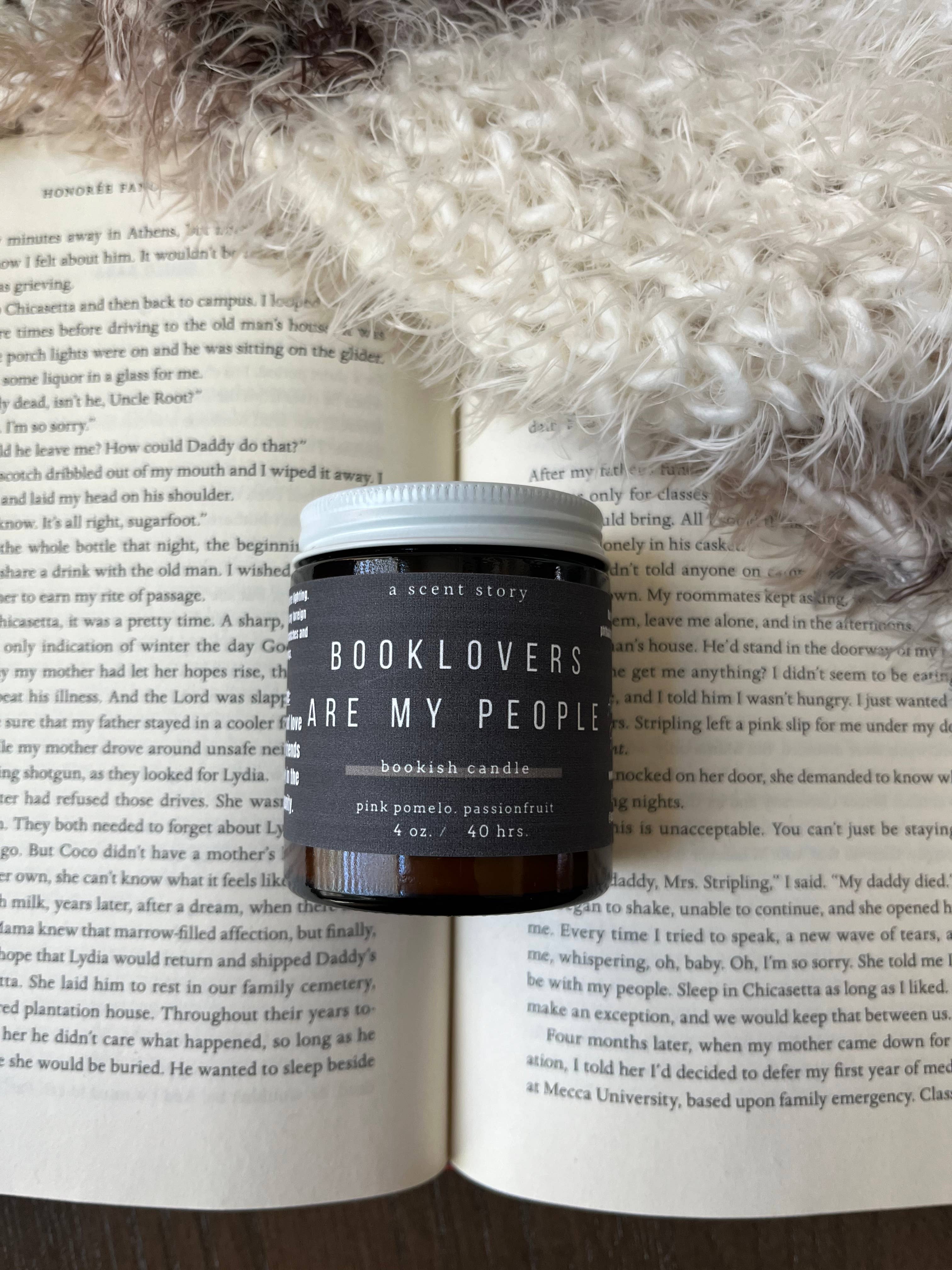A Scent Story Candle Co - Wholesale Jar/Filled Candle - Booklovers Are My People -  Bookish Candle | Book Themed2