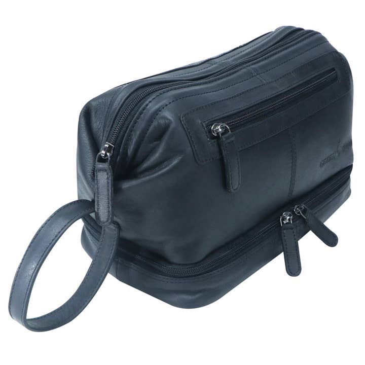 Greenwood – Großhandel Schmink-/Kosmetiktasche – Hans Kosmetiktasche Damen Leder Große Kulturtasche Herren Wasserfest23